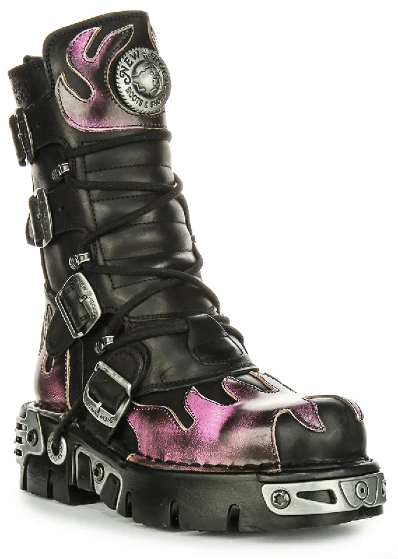 Newrock 591 Reactor In Black Purple Flame