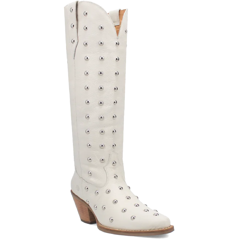 Online Exclusive | Dingo | Broadway Bunny Leather Boot in White **PREORDER