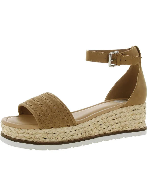 Baker Womens Ankle Strap Woven Espadrilles