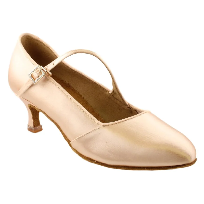 Women's Standard Dance Shoes, Model 149, Heel EH11, Tan 1