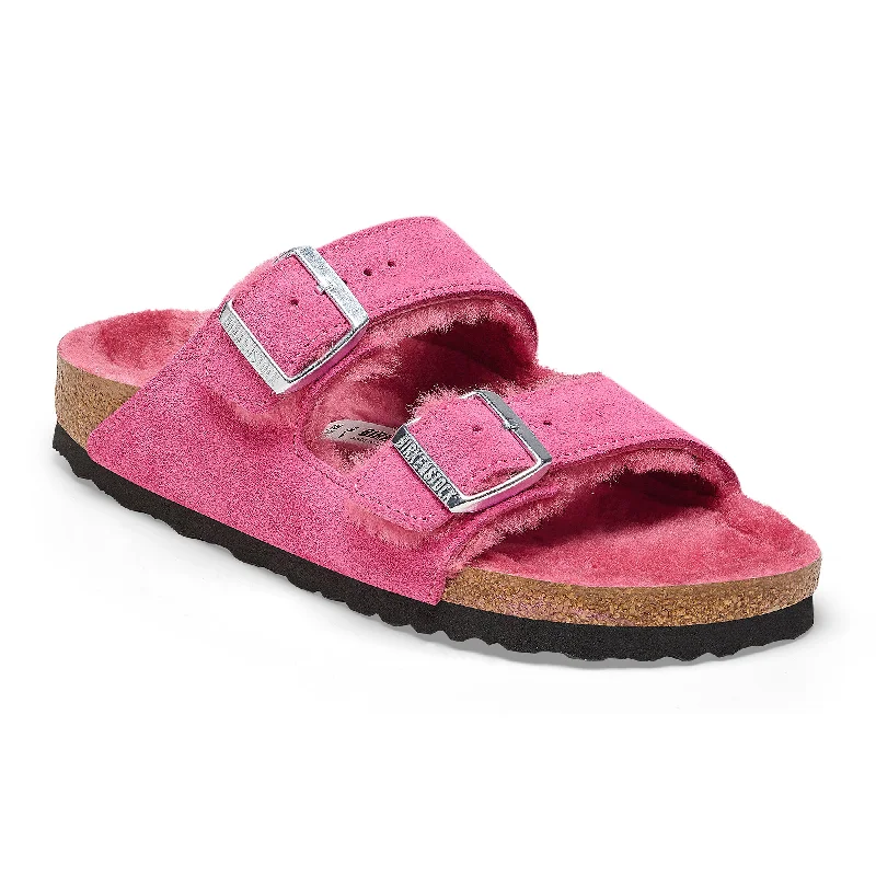 Birkenstock Arizona Shearling fuchsia tulip suede/fuchsia shearling