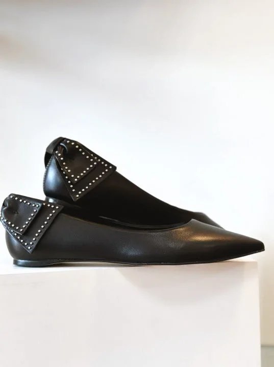 Joplin Flat - Black Studs