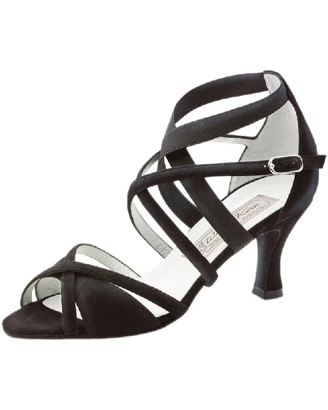 Werner Kern Elsa Cross Strap Suede 6.5 cm Latin Ballroom Shoes - Womens