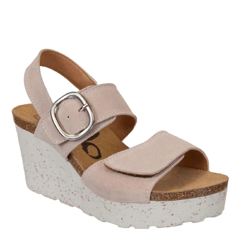 Peasant Wedge Sandal In Rosette