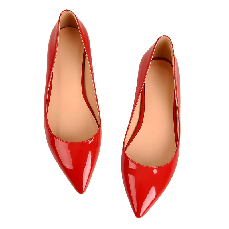 Red Daily Flat pumps