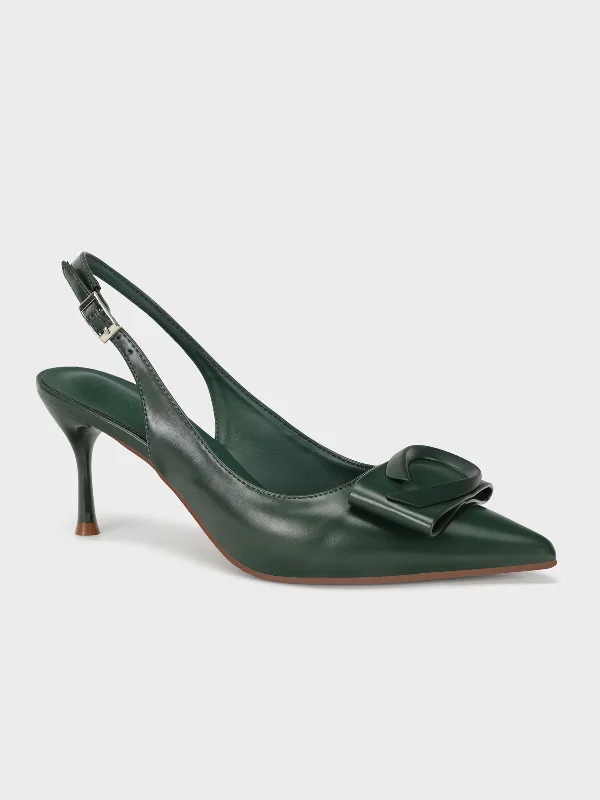 Women "ANNETTE" Pointy Back Strap Courts