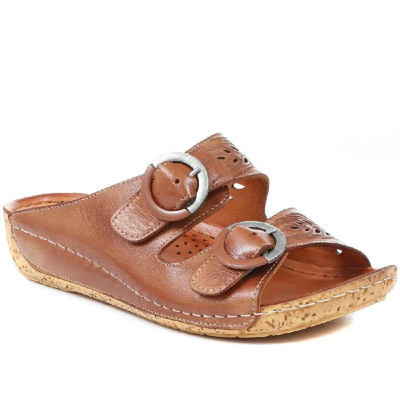 Adjustable Leather Mule - KARY37011 / 323 769